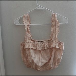 Forever 21 Checkered Crop Top